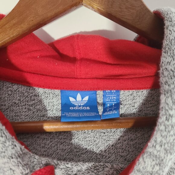 Adidas Los Angeles Clippers NBA Gray/Red/Blue Large Cotton/Polyester Mens Hoodie - Picture 3 of 6